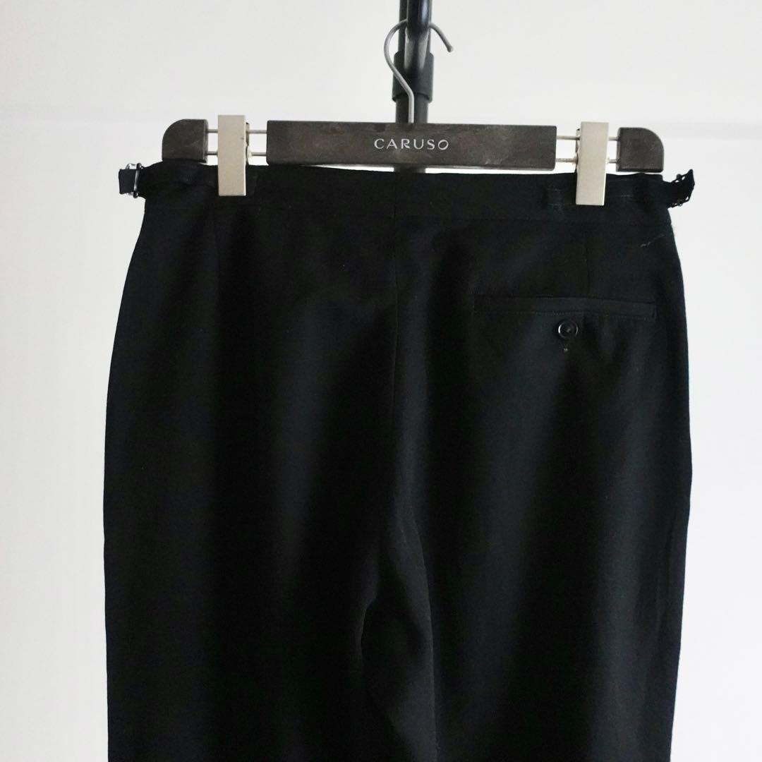 パンツ 1960s Vintage Black 2tuck Wide Trousers