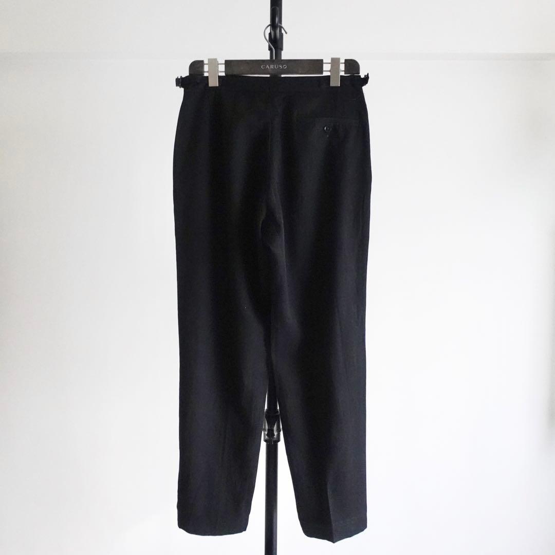 パンツ 1960s Vintage Black 2tuck Wide Trousers
