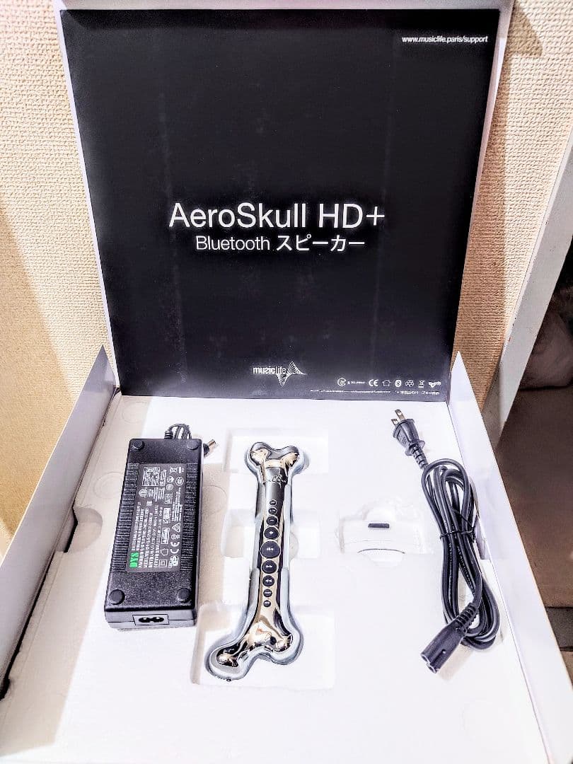 美品　Music Life Aero Skull/エアロ スカル HD+