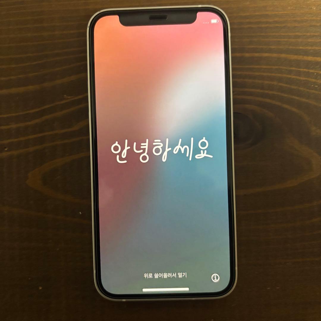 Apple iPhone12mini 128GB フィルム・純正レザーケース付き