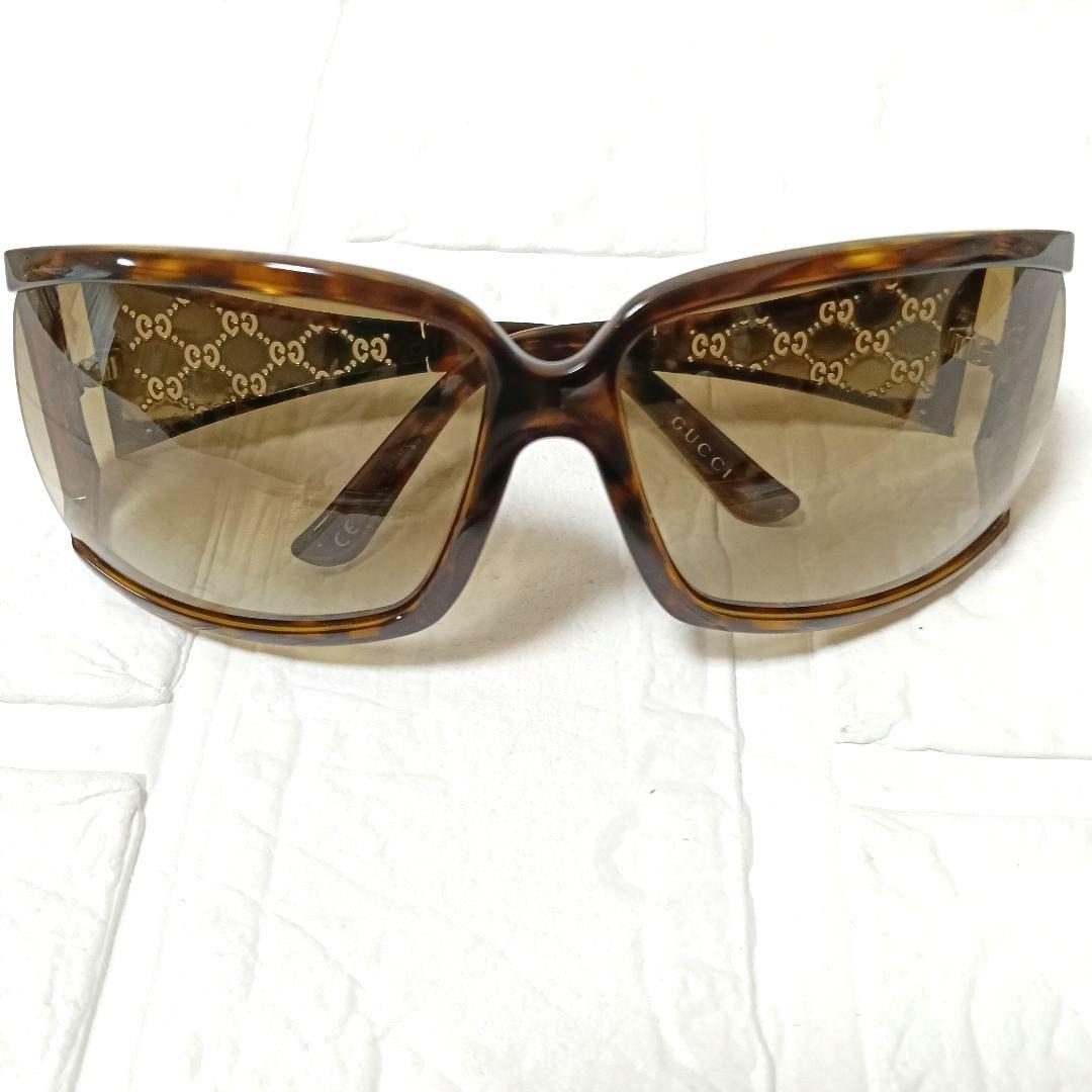 528 GUCCI サングラス マイクロGG ブラウン ケース・クロス付き
