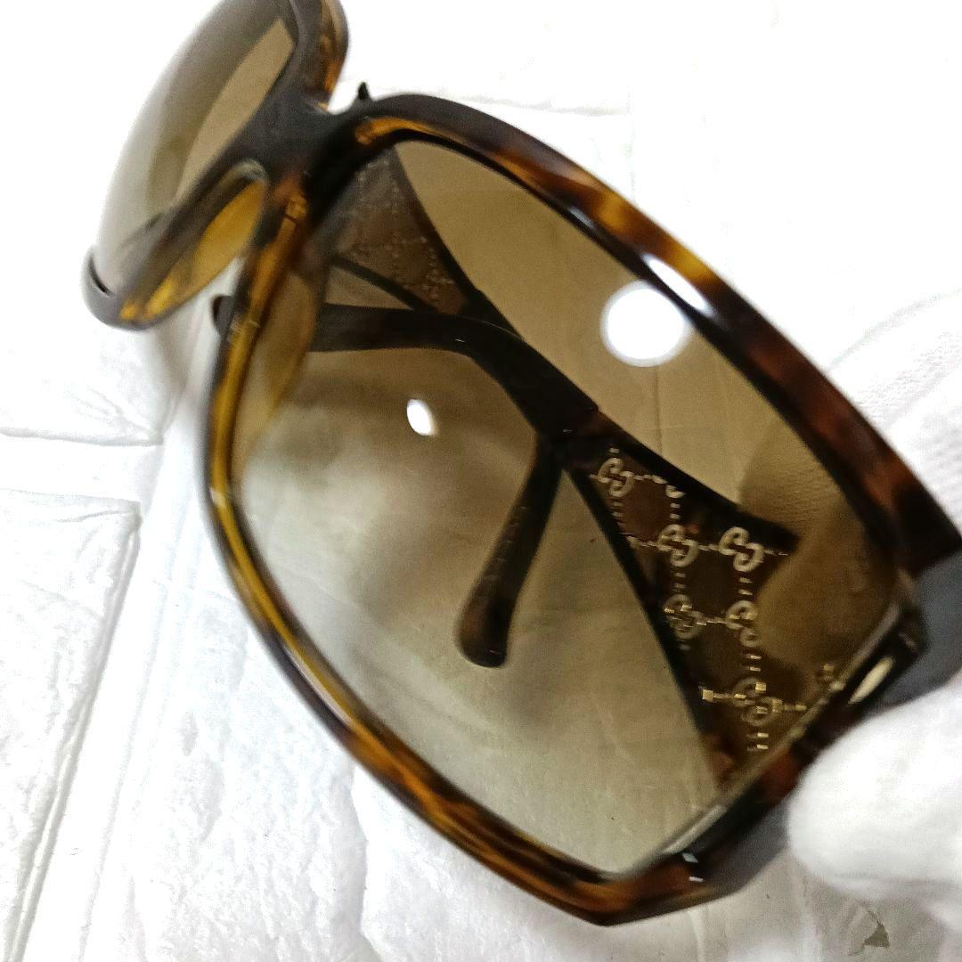 528 GUCCI サングラス マイクロGG ブラウン ケース・クロス付き