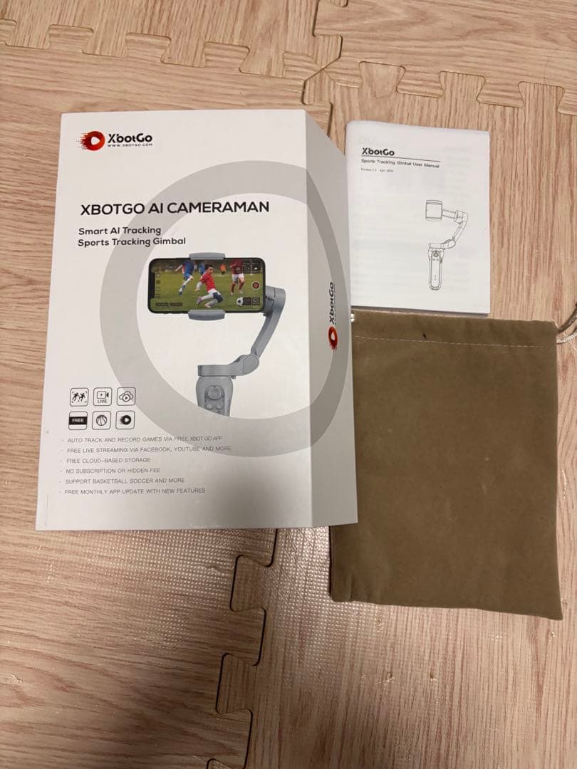 XbotGo AI CAMERAMANスポーツトラッキングジンバル　リモコン付き