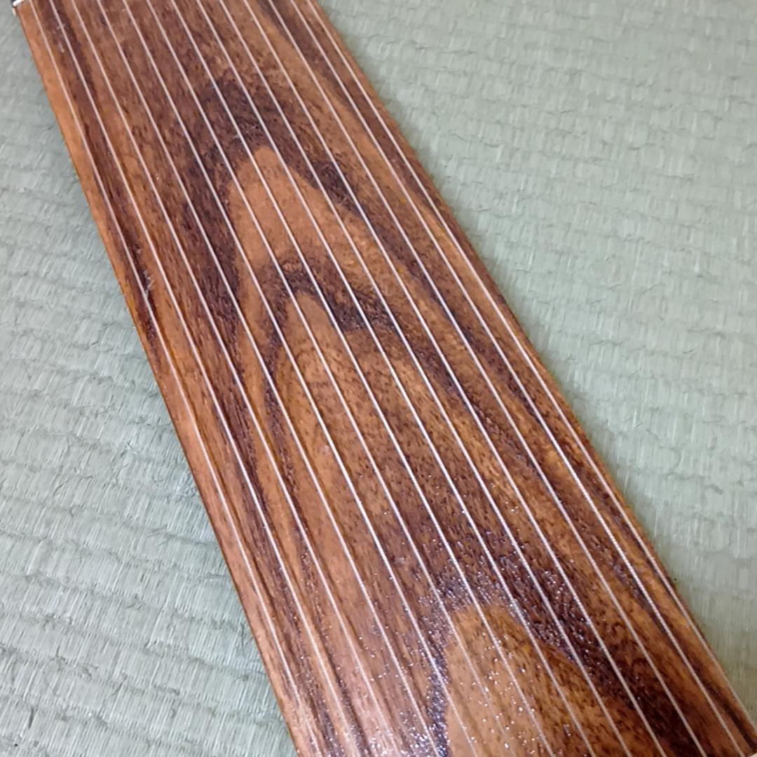 短箏 短琴 ミニ琴 二尺琴 13弦 和楽器 弦楽器 琴柱 布製カバー　60cm