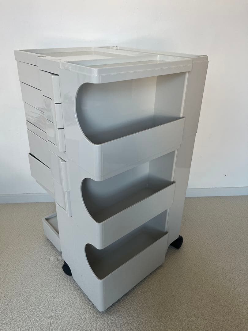 ボビーワゴン 正規品 ストーンホワイト 3段5トレイ