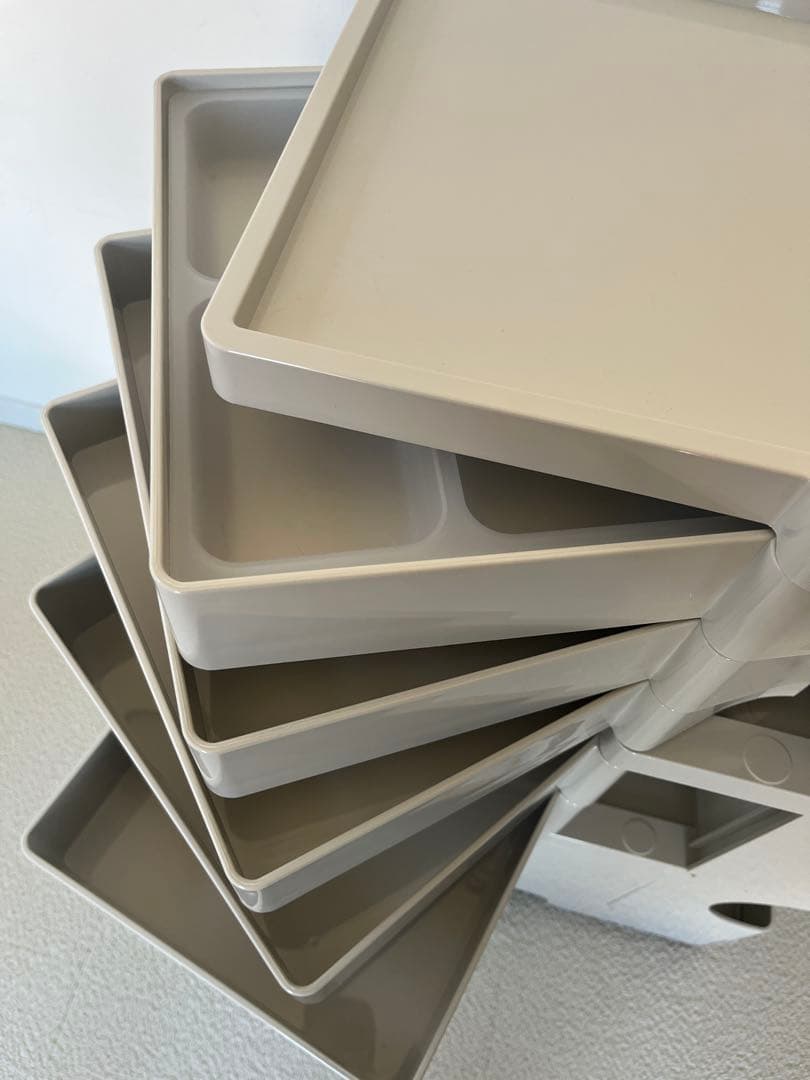 ボビーワゴン 正規品 ストーンホワイト 3段5トレイ