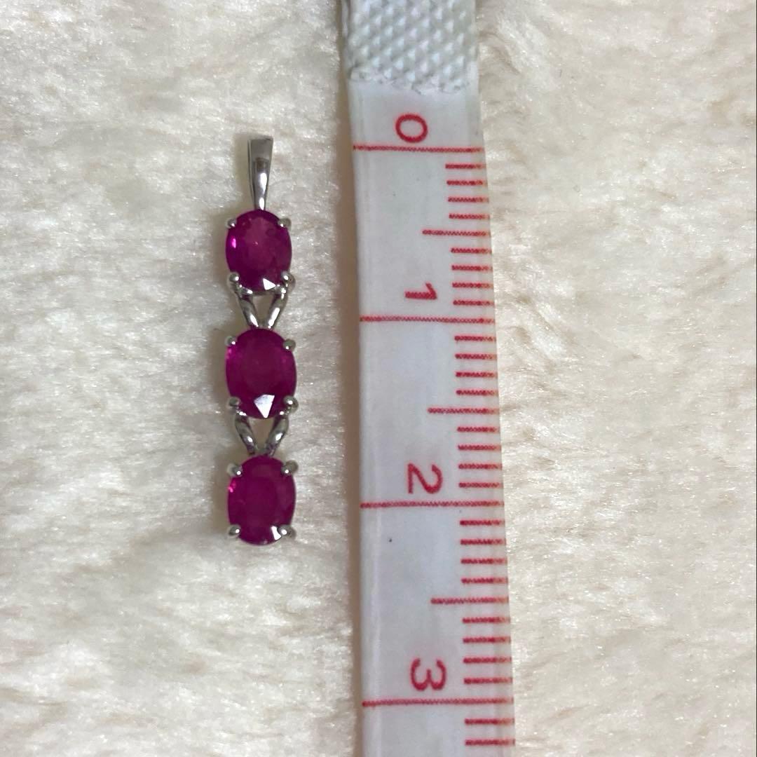 お値下げ中⭐︎ネックレス K10 チャーム ルビー イタリア 製 刻印有り40cm