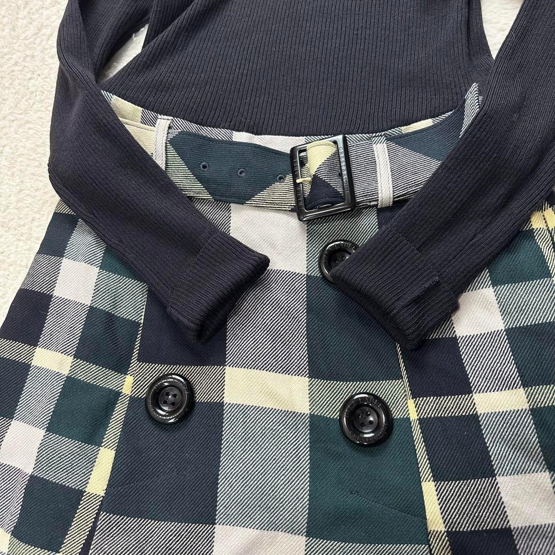 ブルーレーベルクレストブリッジ✨タートルネックニットワンピース サイズ38