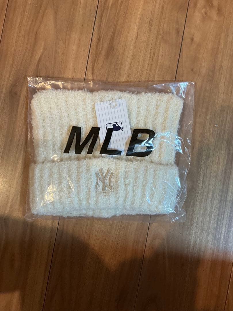 韓国　MLB KOREA 猫耳　ニット帽