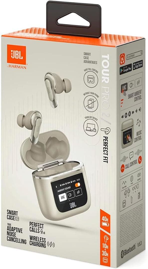 JBL TOUR PRO 2 ワイヤレスイヤホン /シャンパンゴールド/