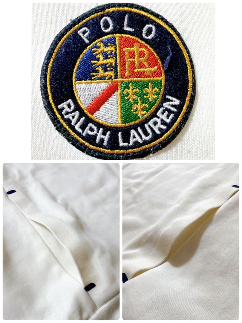 XXL✨️ポロラルフローレン クッキーパッチ サイドラインスウェット USA 白
