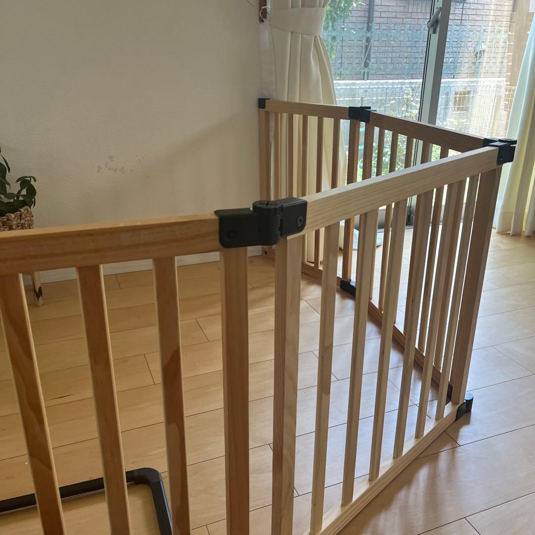 日本育児 おくだけとおせんぼ 木製 スマートワイド Woody (ウッディ)