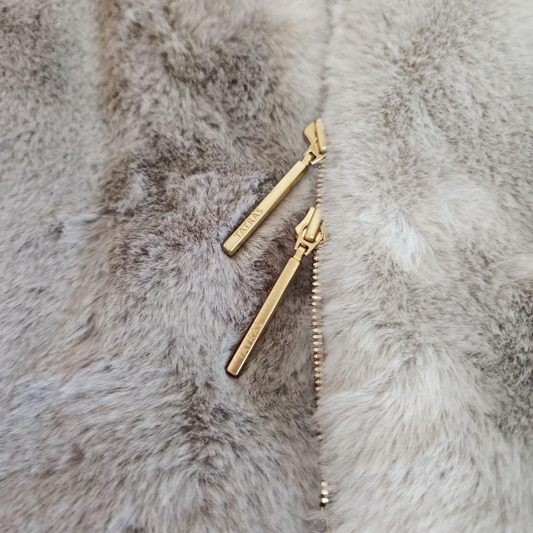 TATRAS ファーコート　ライトグレー02 新品未使用　タグなし