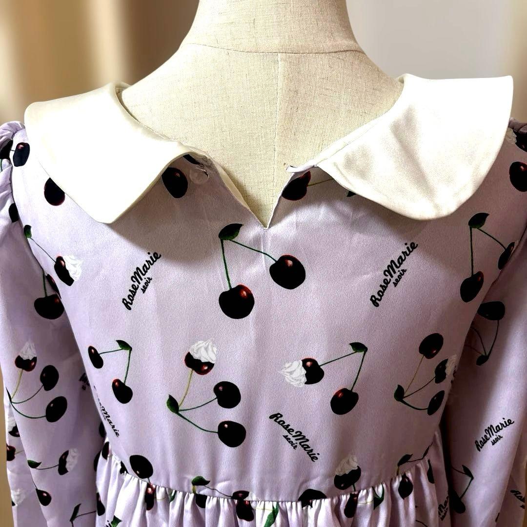 ローズマリーソワール⭐︎チェリー柄ワンピース