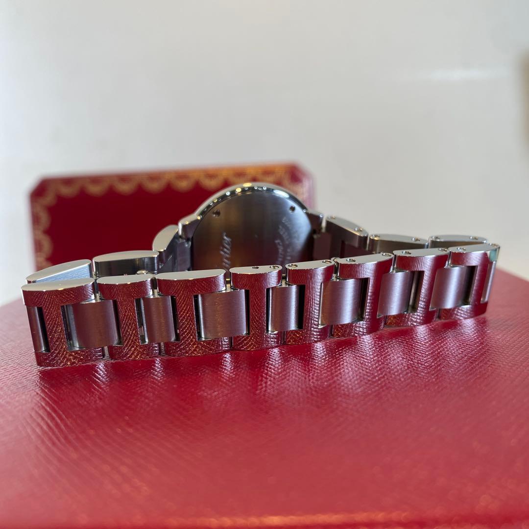 【未使用に近い】カルティエ バロンブルー　28 クオーツ　レディース時計