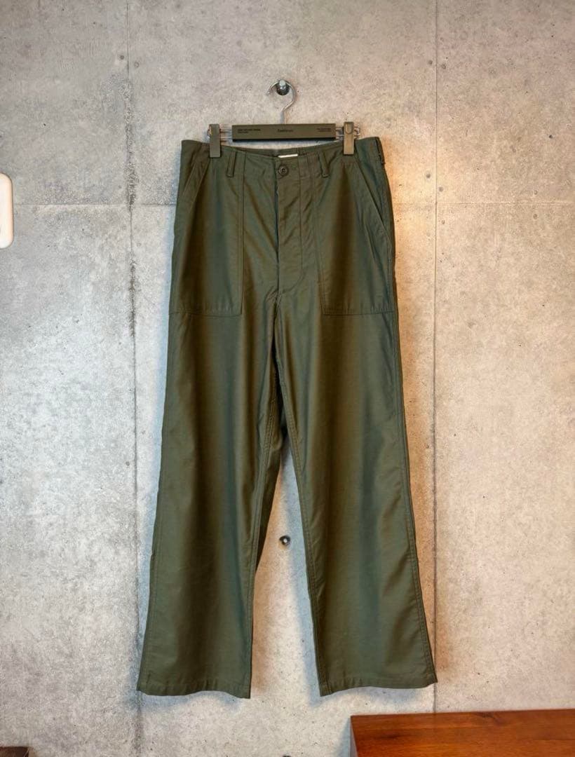 ciota スビンコットン ムラ糸バックサテン ベイカーパンツ