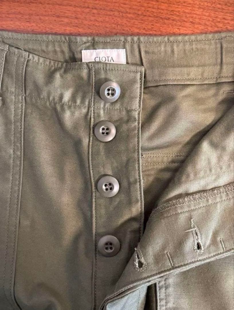 ciota スビンコットン ムラ糸バックサテン ベイカーパンツ