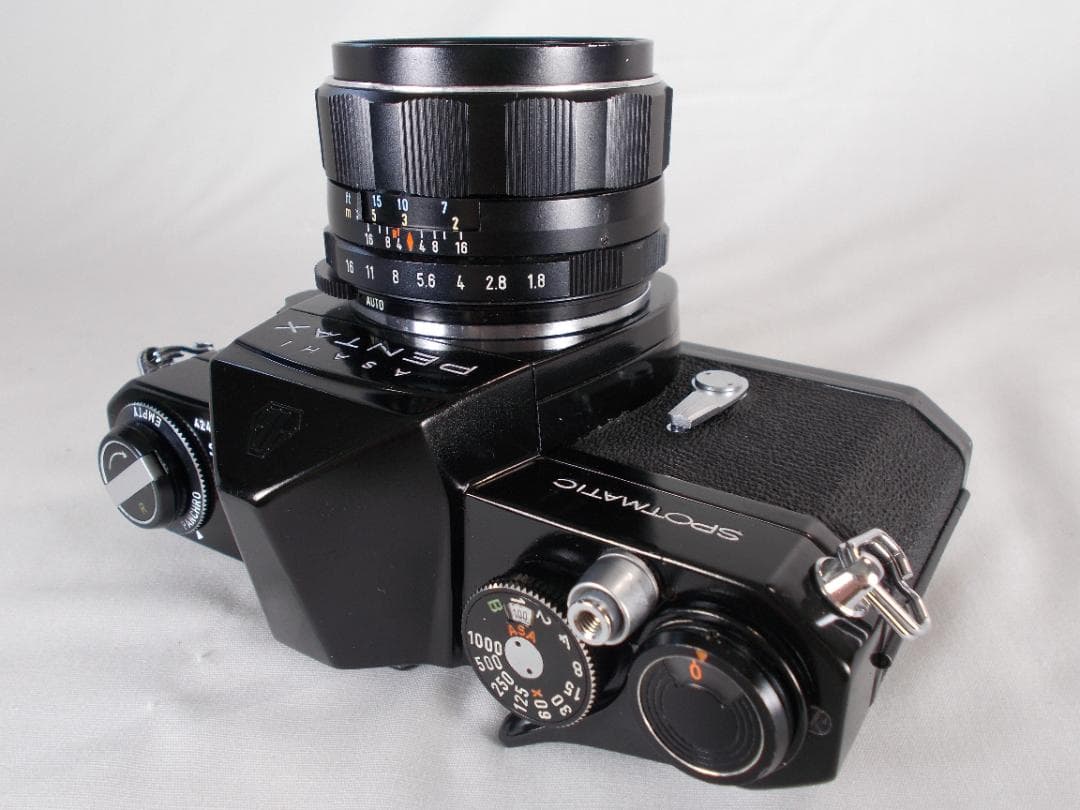 フィルムカメラ 整備済　 Pentax SP + レンズ f/1.8　T245