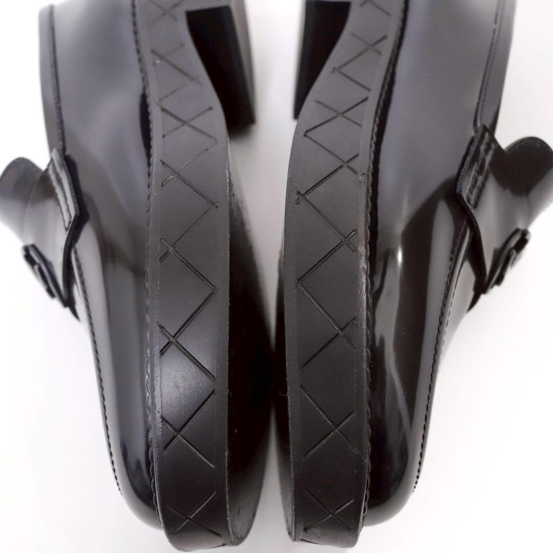 【極美品】シャネル G46072 24K ローファー 革靴 ネイビー 37C