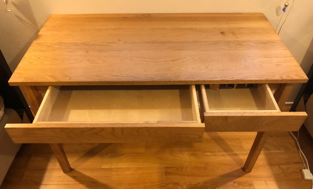 無印良品　学習机(天然木•オーク材) 廃盤品