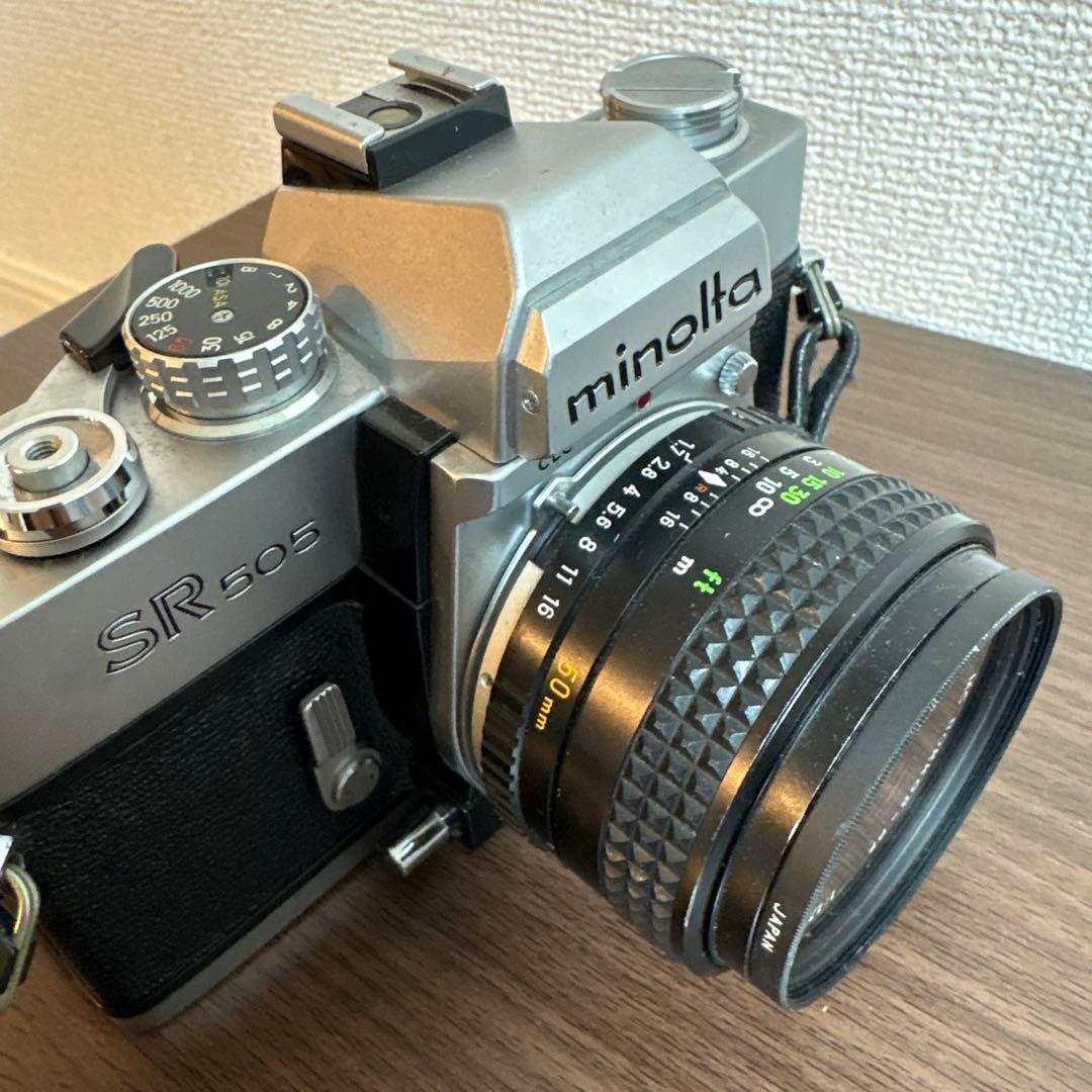 動作良好 Minolta SR-505 フィルム一眼レフカメラ