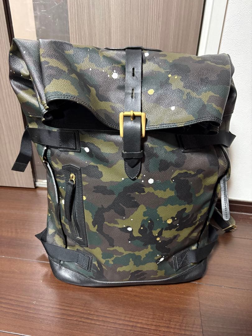 GENTIL BANDIT迷彩柄ロールトップリュック