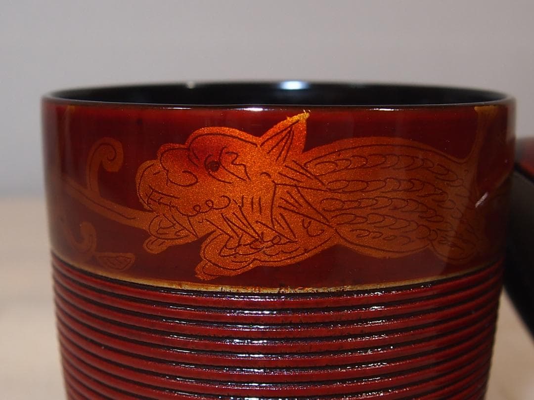 【未使用】輪島塗 岡本陽斎 白壇塗 小吸物椀 5客 箸洗/肝吸い 漆器 茶道具