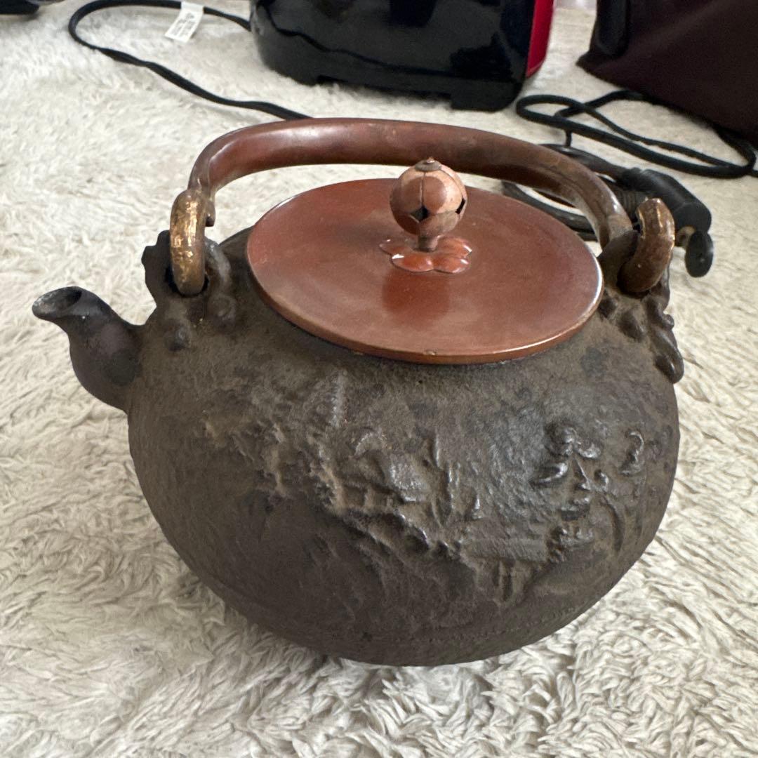 亀文堂鉄瓶 茶道具