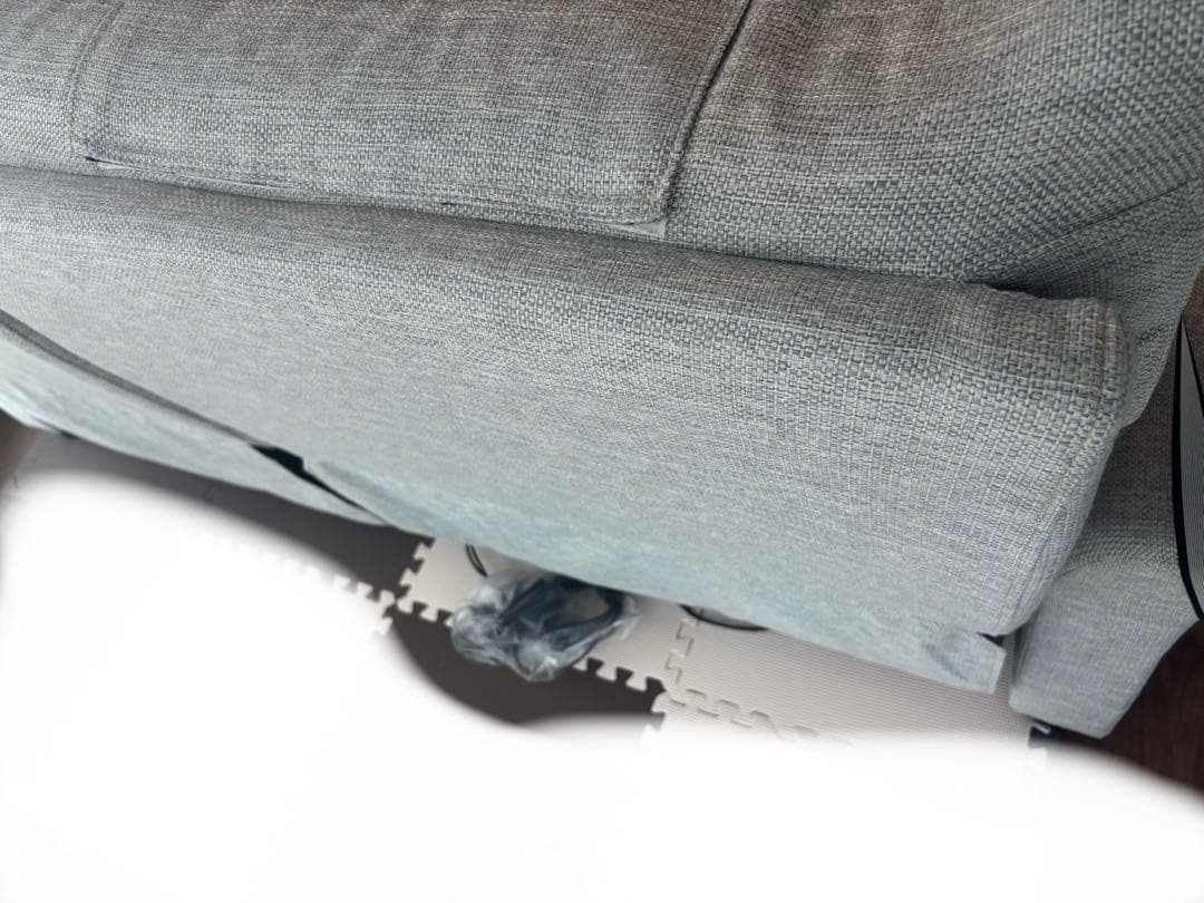 31日までの出品　ニトリ ピュール　3人掛け　電動リクライニングソファ　布