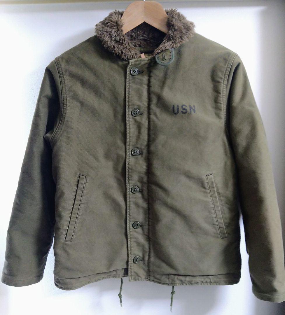 【サイズ42】HOUSTON Ｎ—１ デッキジャケット オーバーダイモデル