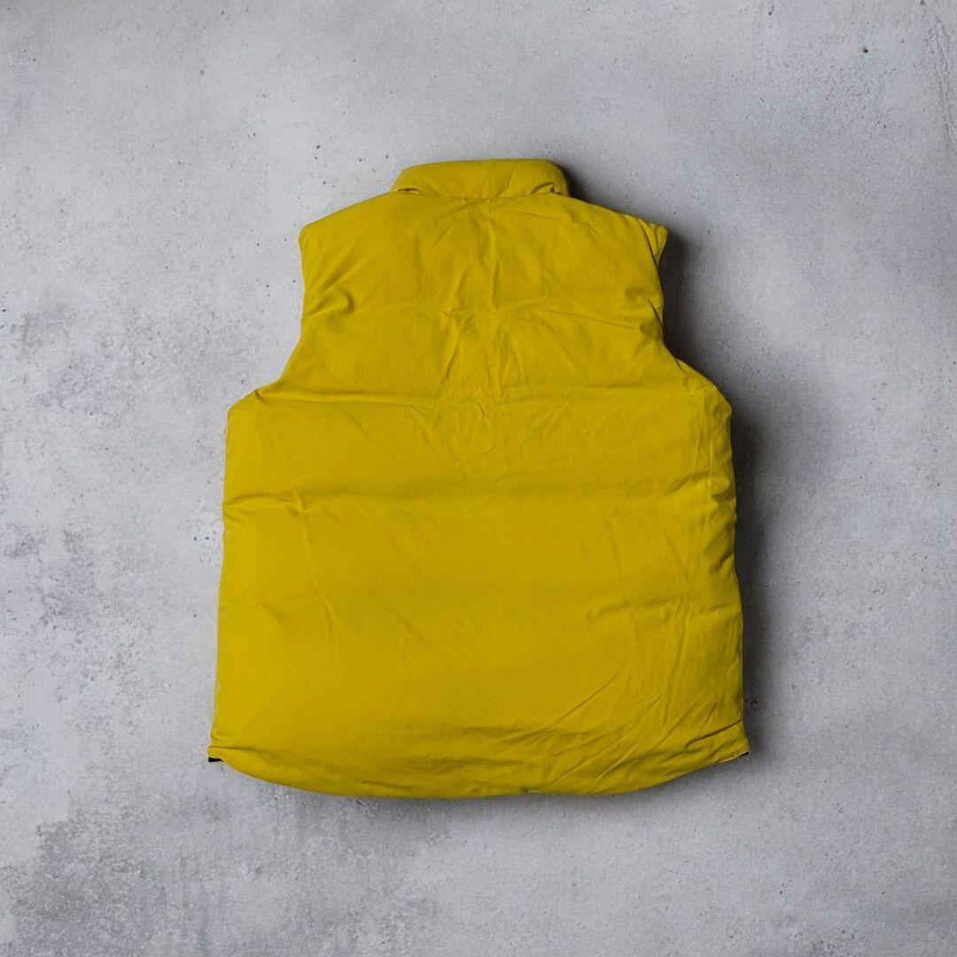 未使用　PSYCHO BUNNY　リバーシブル　ダウンベスト　ネイビー×イエロー