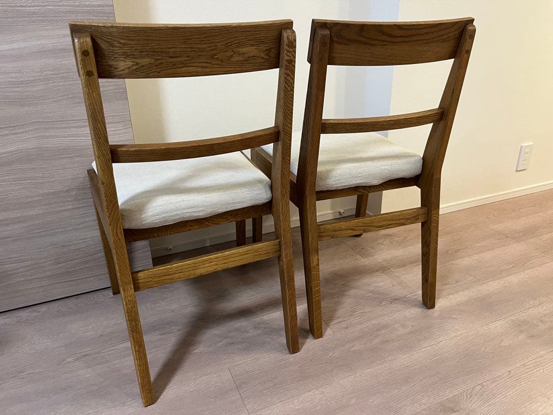 unico ADDAY(アディ)　チェア2脚セット　東京都引き取りのみ