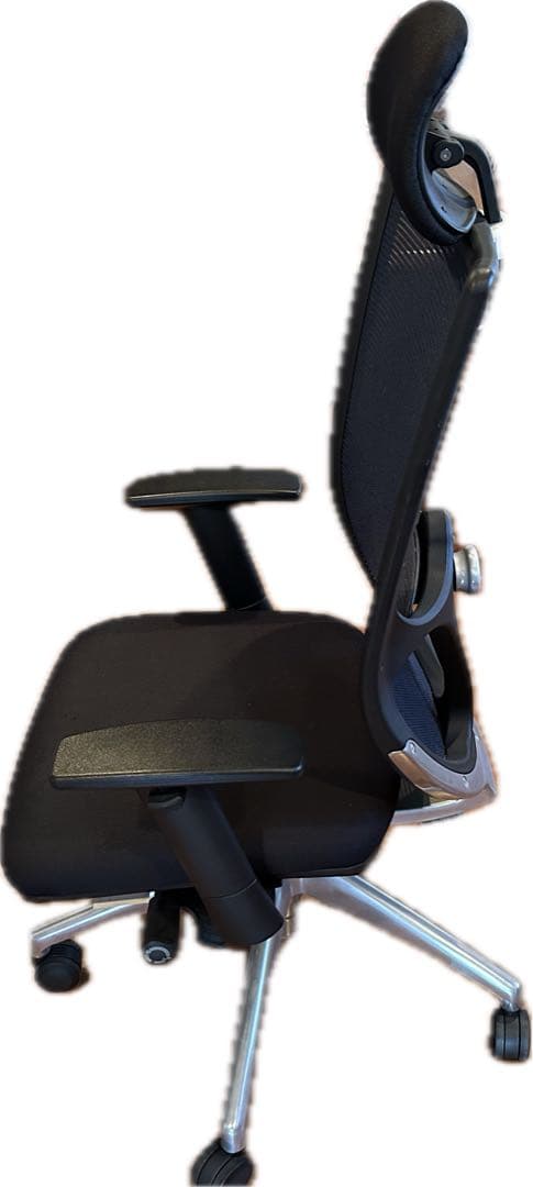 【値下げ】バルバーニ　ハイバックオフィスチェア ブラック×ブルー DD-C777