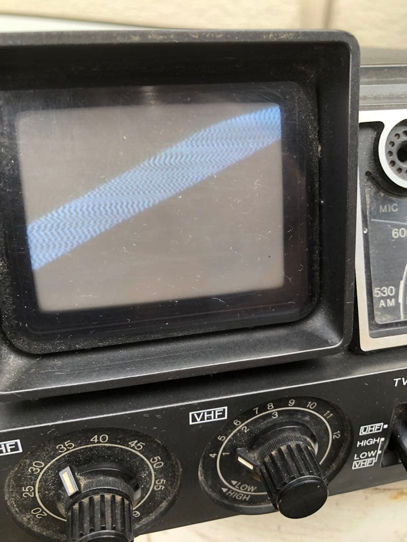 1977年 victor M-66 レトロ　テレビラジカセ