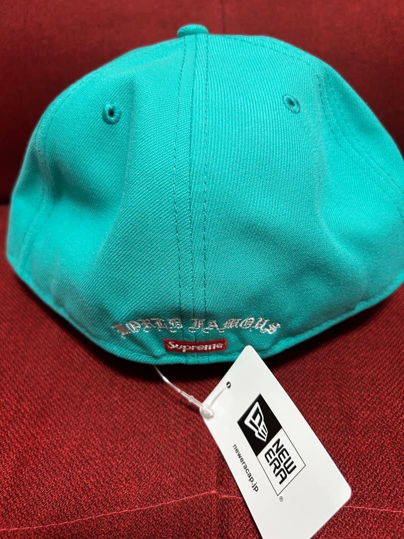 帽子 supreme Gold Cross S Logo New Era \"Teal