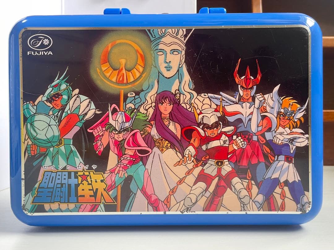 【中古】 聖闘士星矢 お菓子缶 不二家 レトロ お菓子BOX