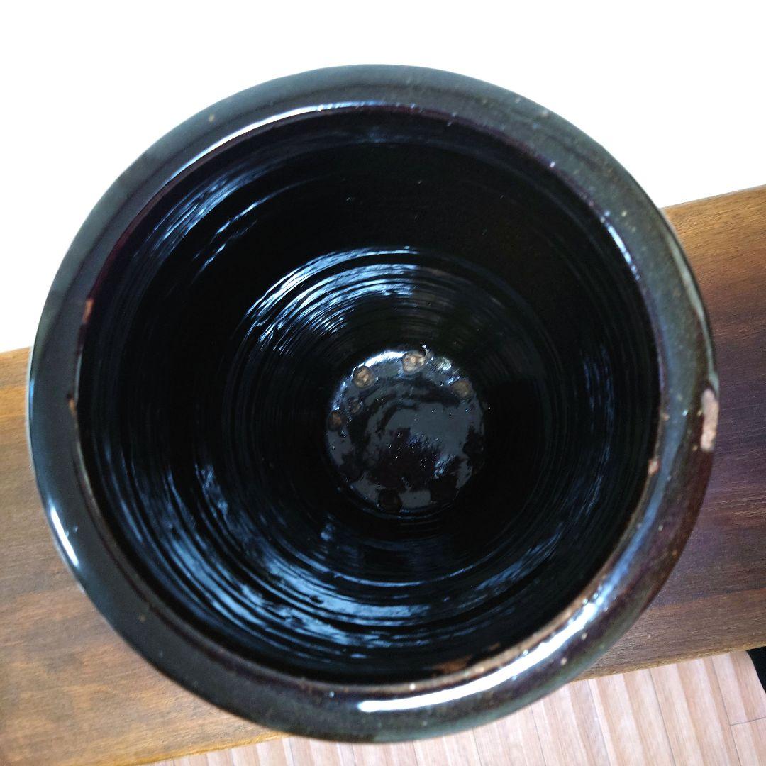 信楽焼き(有田焼？)　民芸風　和風傘立て　玄関収納　インテリア