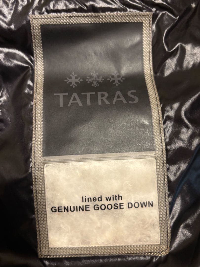 TATRAS ブラック ベルボ ダウンジャケット　美品　01 光沢　BELBO