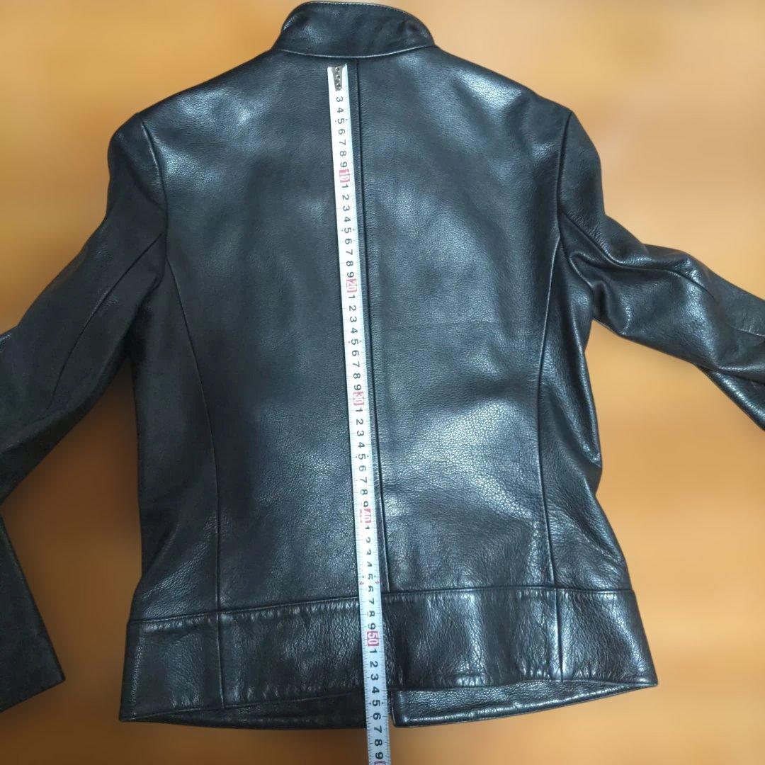 theory 黒 レザー シングルライダースジャケット サイズ2