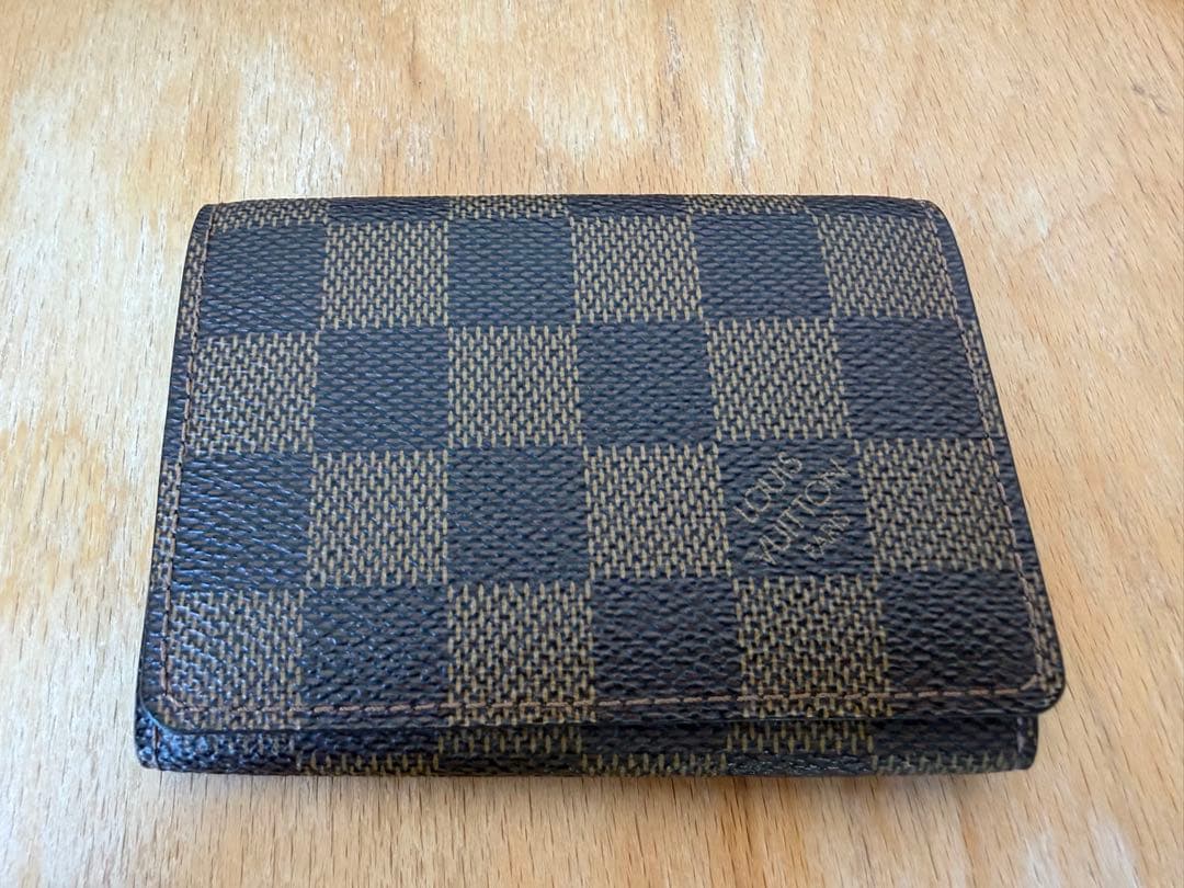 美品　ルイヴィトン　ダミエ　名刺入れ　カードケース