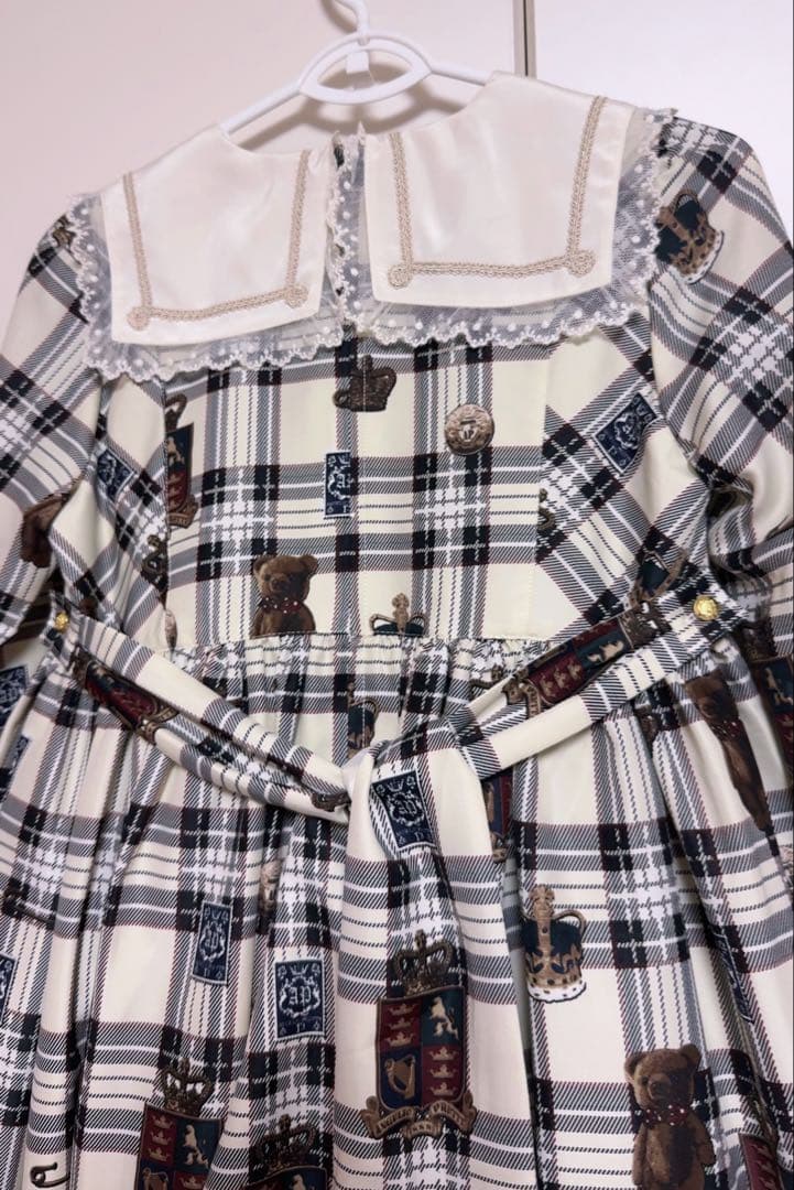 Angelic Pretty British Bearワンピース+カチューシャ