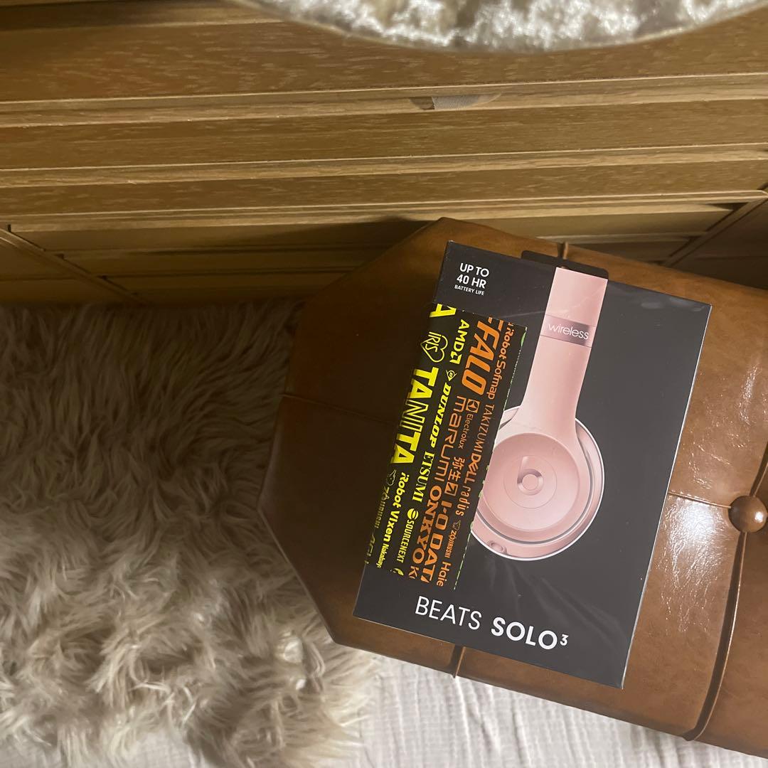 Beats Solo 3 ワイヤレスヘッドホン ピンク