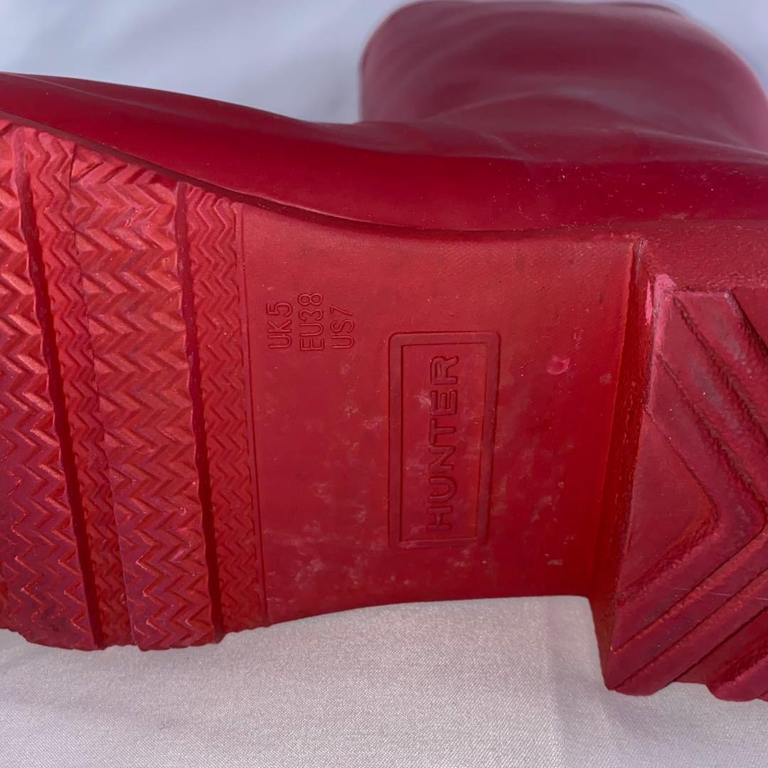 HUNTER ハンター レインブーツ レッド 24