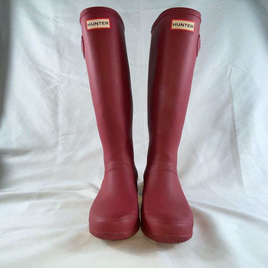 HUNTER ハンター レインブーツ レッド 24