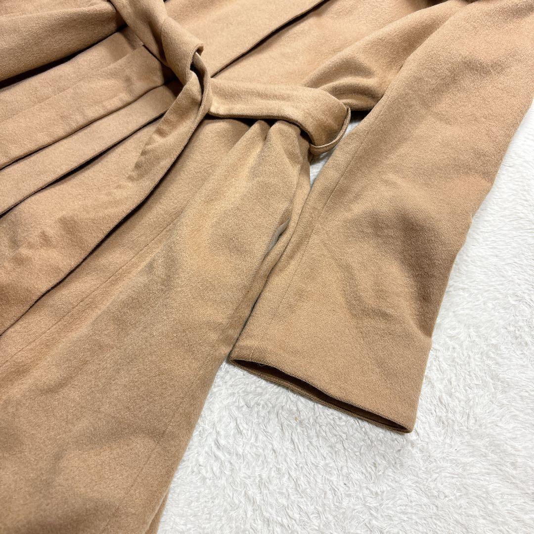 極美品 バーニーズニューヨーク カシミヤ100% ブルーフォックスファー コート