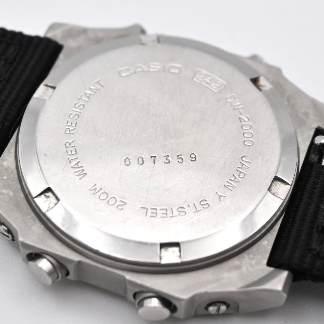 CASIO カシオ DW-2000 デジタル 腕時計 二次電池交換済 稼働品