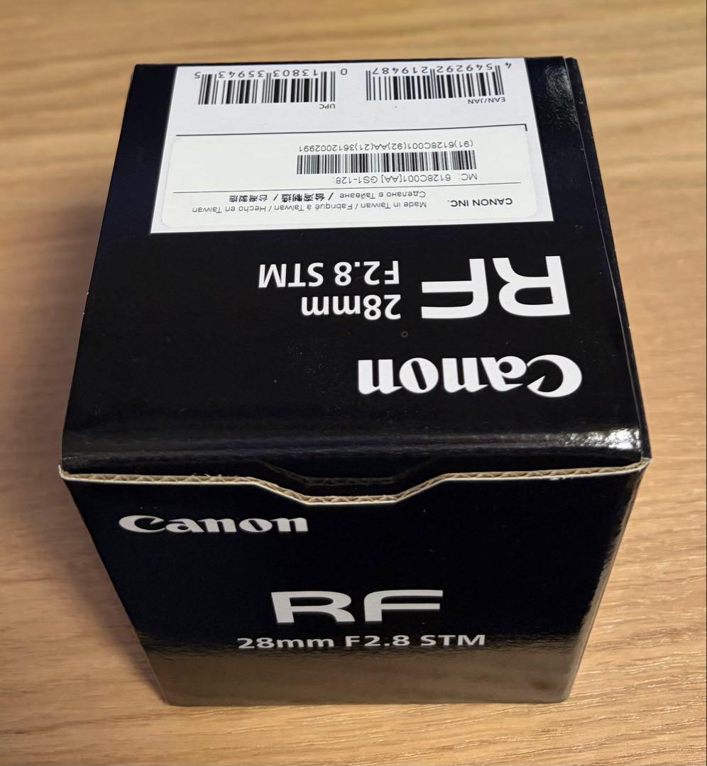 Canon RF28mm F2.8 STM 美品　純正レンズフードEW-55付！