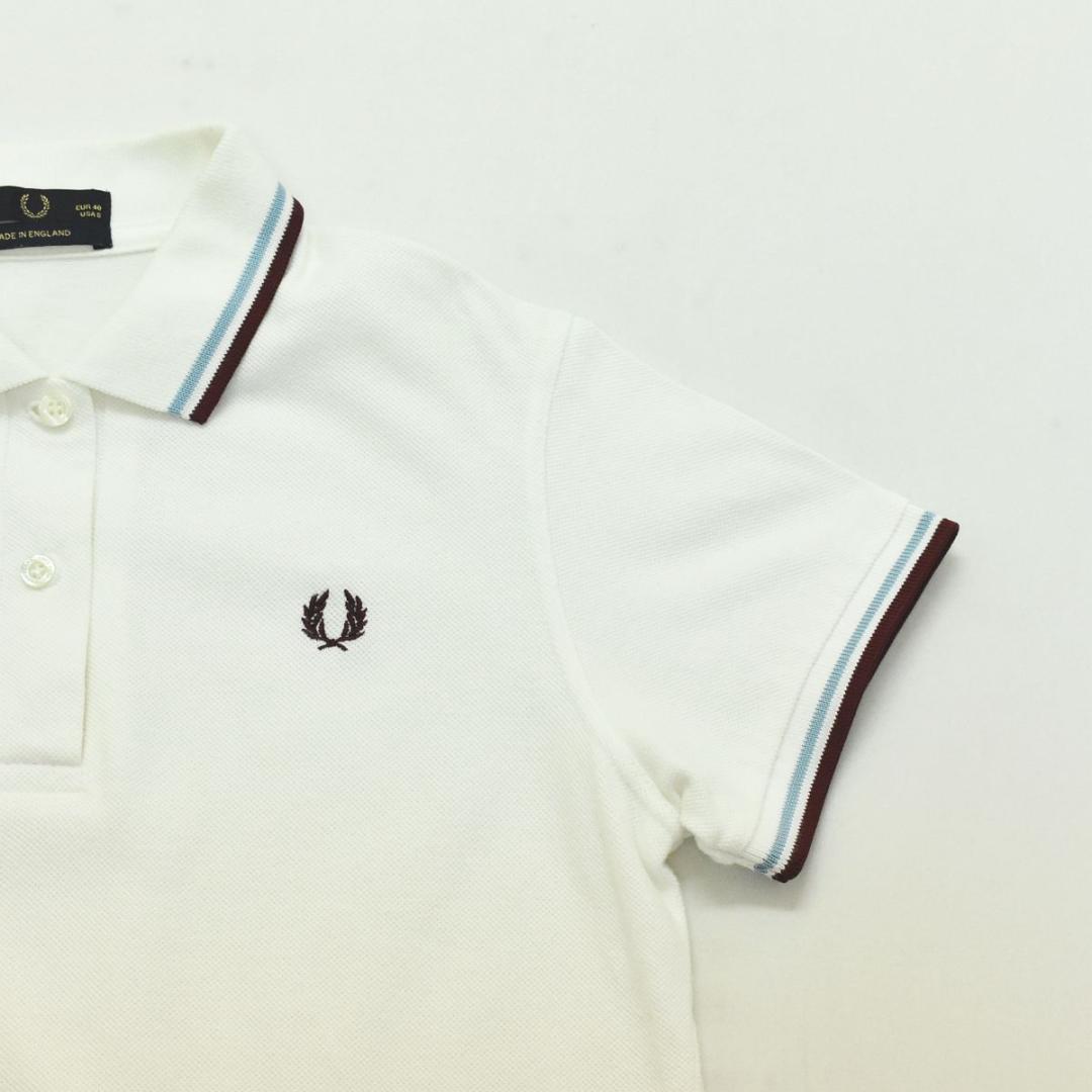 【美品】英国製 フレッドペリー FRED PERRY 半袖 月桂樹 ポロシャツ♪