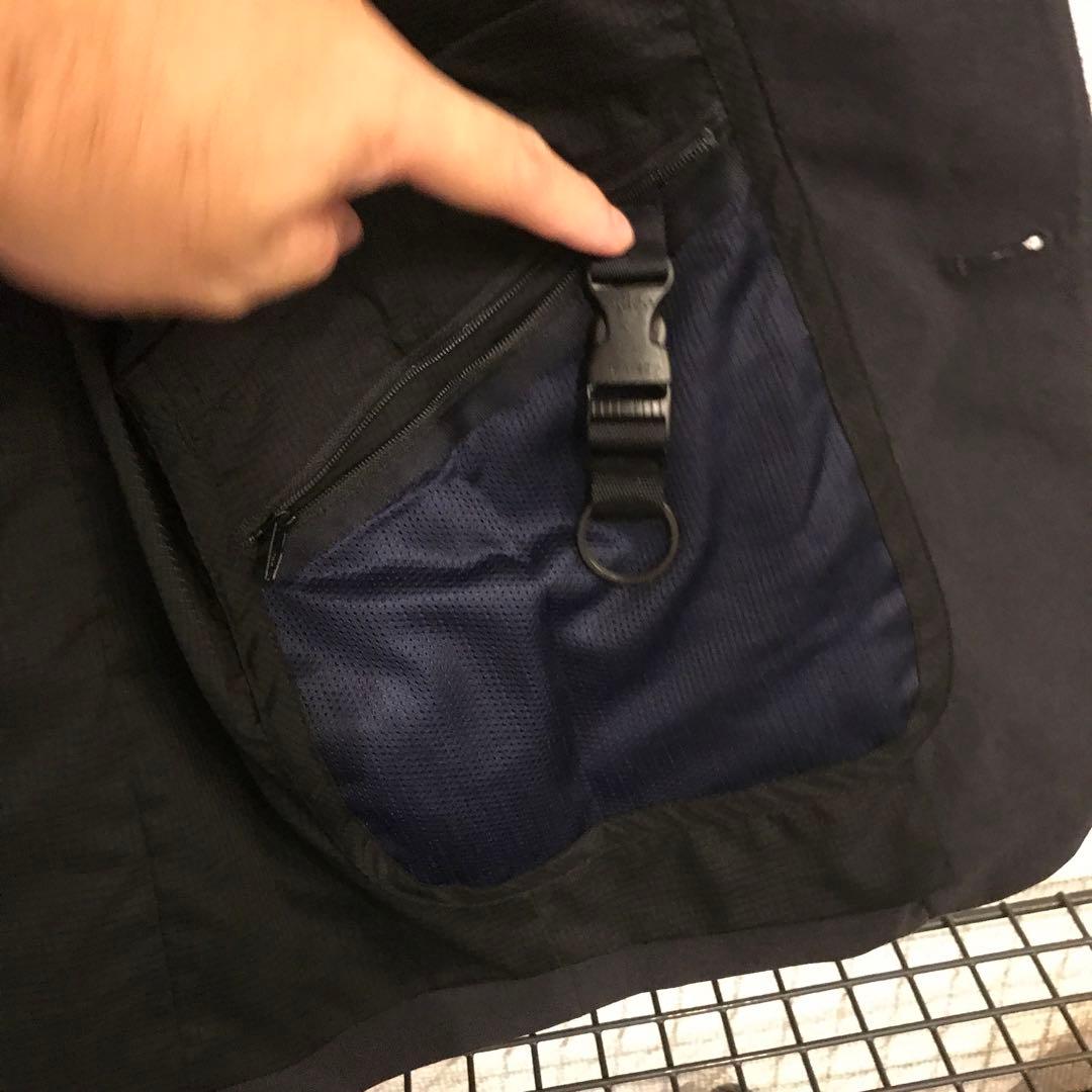 限定コラボ！ナノユニバース×ブリーフィングビジネスジャケットL/別注ブラック