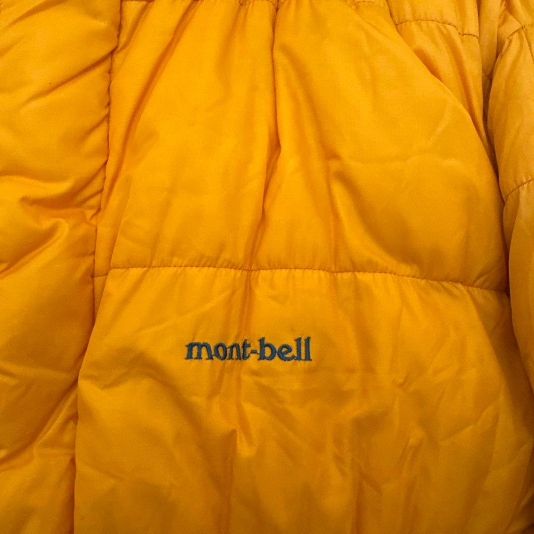 90s モンベル ダウンパーカージャケット イエロー S